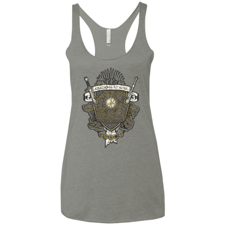 T-Shirts Venetian Grey / X-Small Crest of Thrones Women's Triblend Racerback Tank