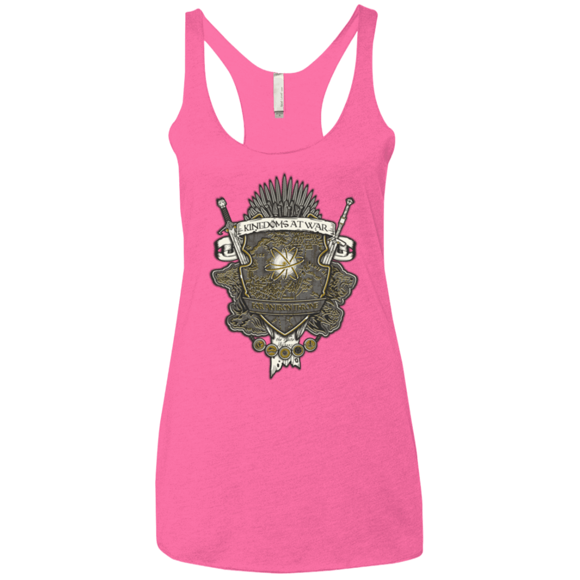 T-Shirts Vintage Pink / X-Small Crest of Thrones Women's Triblend Racerback Tank