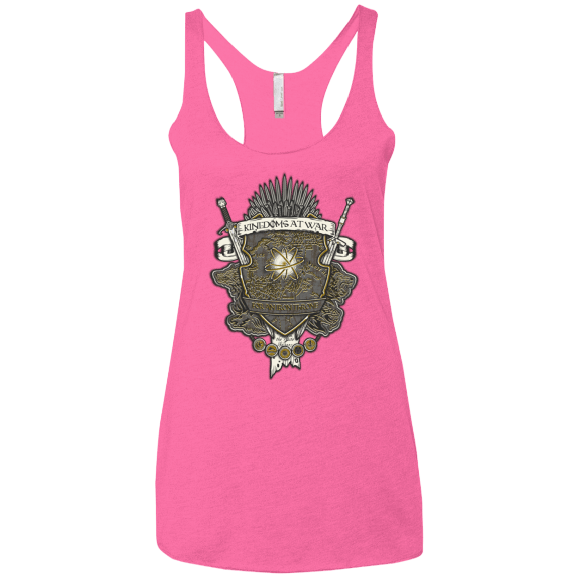 T-Shirts Vintage Pink / X-Small Crest of Thrones Women's Triblend Racerback Tank