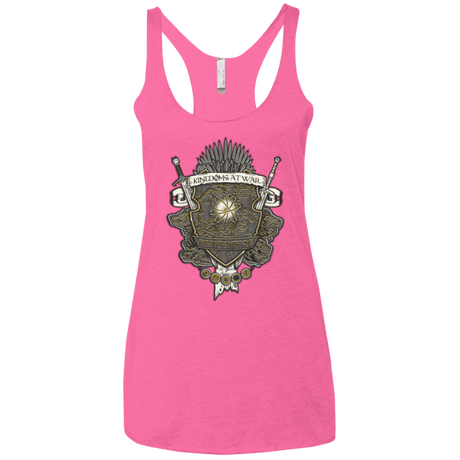 T-Shirts Vintage Pink / X-Small Crest of Thrones Women's Triblend Racerback Tank