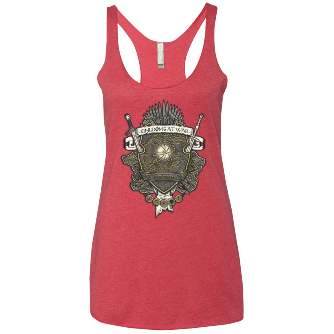 T-Shirts Vintage Red / X-Small Crest of Thrones Women's Triblend Racerback Tank