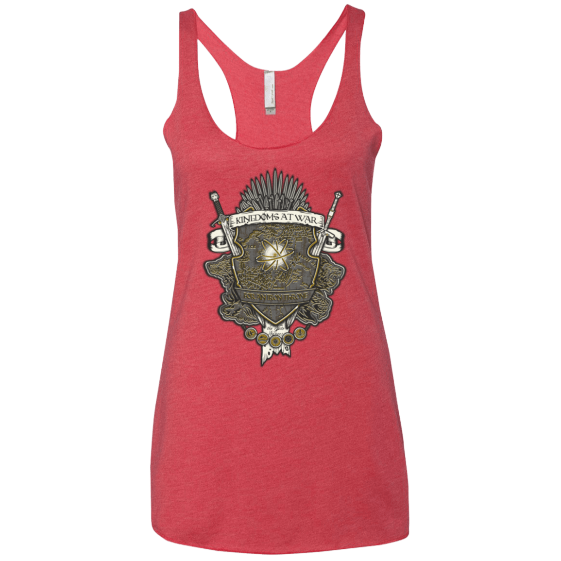T-Shirts Vintage Red / X-Small Crest of Thrones Women's Triblend Racerback Tank