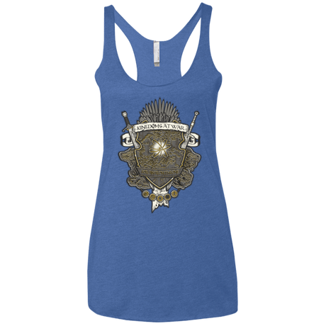 T-Shirts Vintage Royal / X-Small Crest of Thrones Women's Triblend Racerback Tank