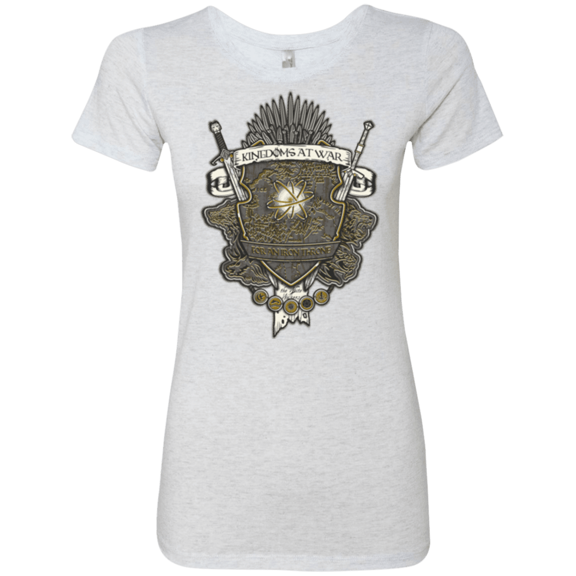 T-Shirts Heather White / Small Crest of Thrones Women's Triblend T-Shirt