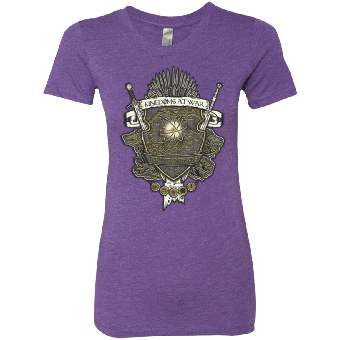 T-Shirts Purple Rush / Small Crest of Thrones Women's Triblend T-Shirt