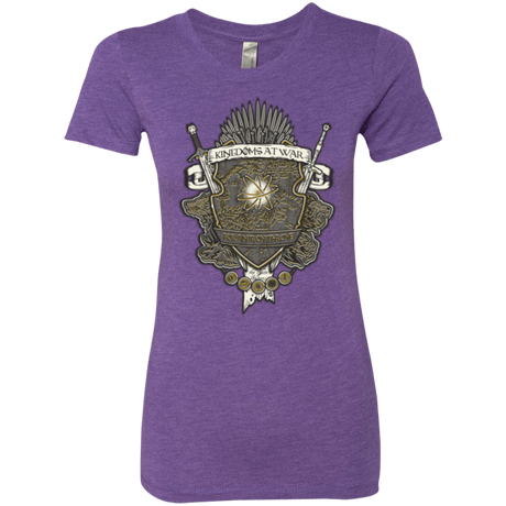 T-Shirts Purple Rush / Small Crest of Thrones Women's Triblend T-Shirt