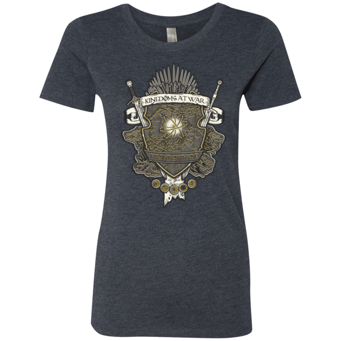 T-Shirts Vintage Navy / Small Crest of Thrones Women's Triblend T-Shirt