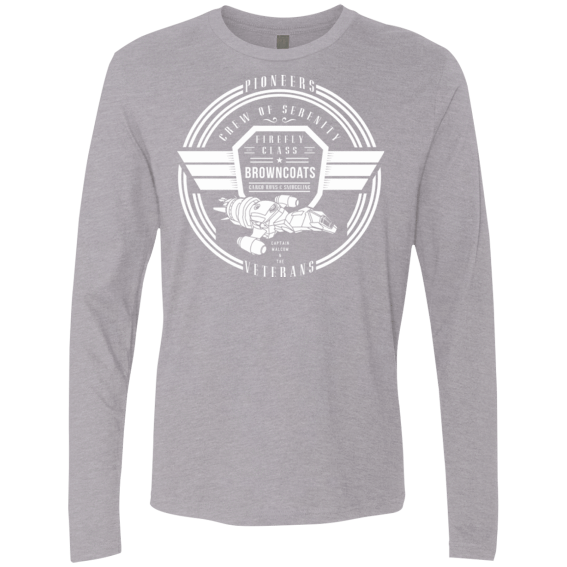 T-Shirts Heather Grey / Small Crew of Serenity Men's Premium Long Sleeve
