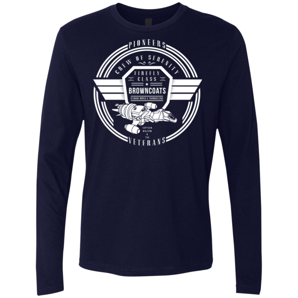 T-Shirts Midnight Navy / Small Crew of Serenity Men's Premium Long Sleeve