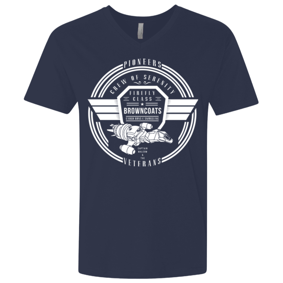 T-Shirts Midnight Navy / X-Small Crew of Serenity Men's Premium V-Neck