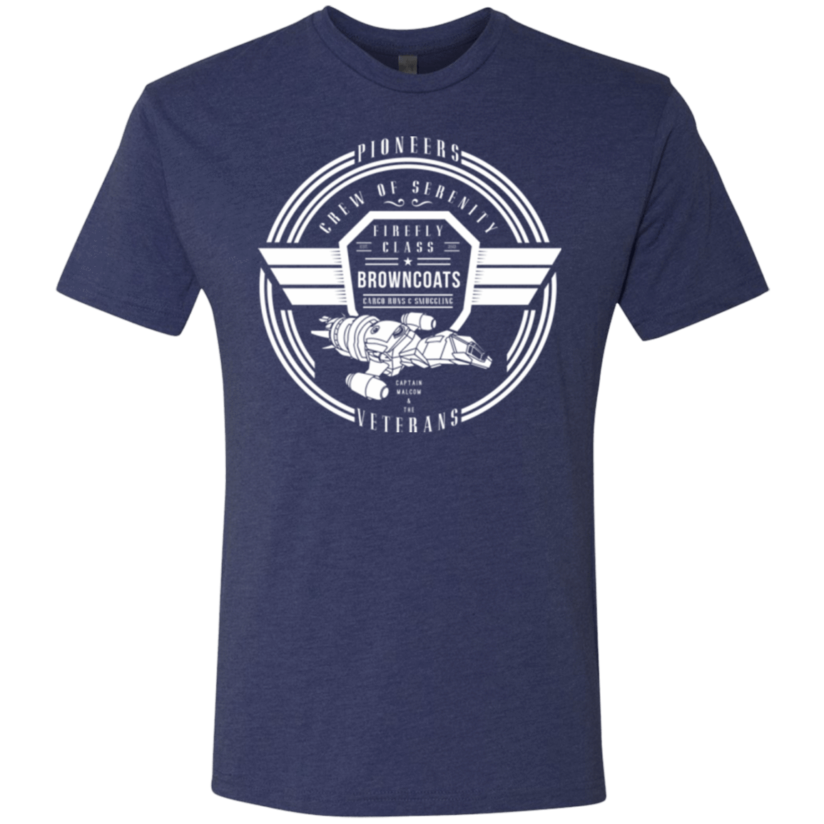 T-Shirts Vintage Navy / Small Crew of Serenity Men's Triblend T-Shirt