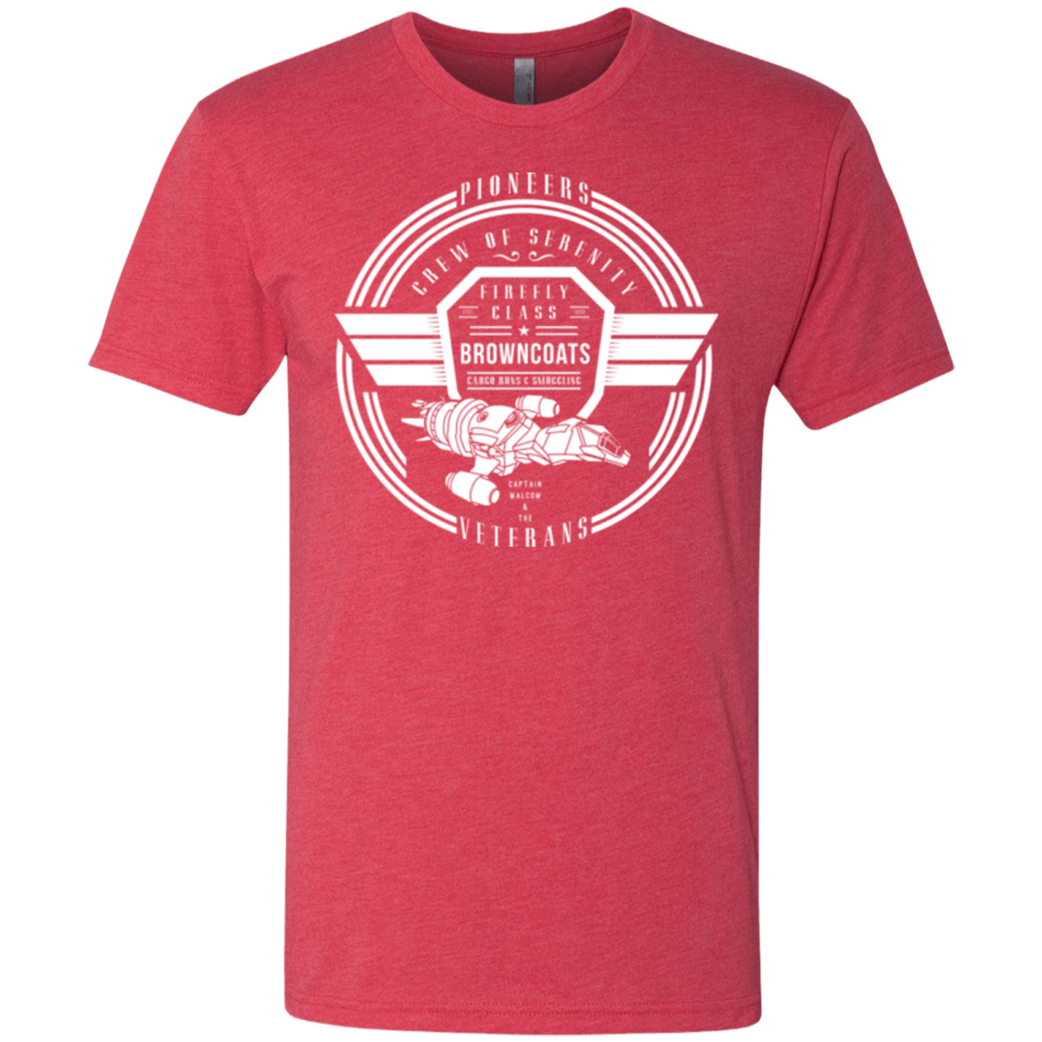 T-Shirts Vintage Red / Small Crew of Serenity Men's Triblend T-Shirt