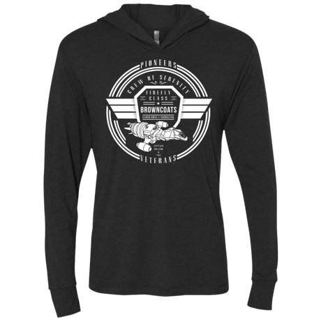 T-Shirts Vintage Black / X-Small Crew of Serenity Triblend Long Sleeve Hoodie Tee