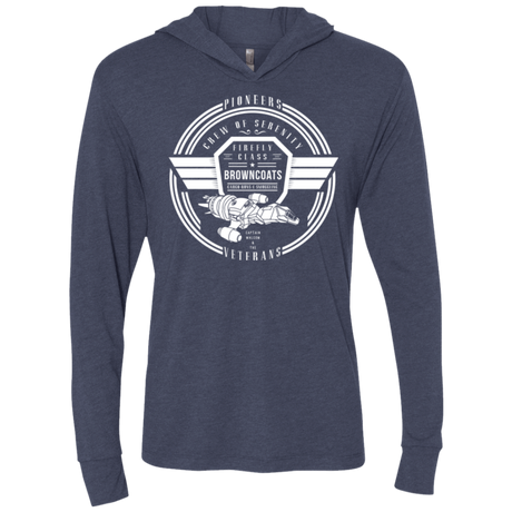 T-Shirts Vintage Navy / X-Small Crew of Serenity Triblend Long Sleeve Hoodie Tee