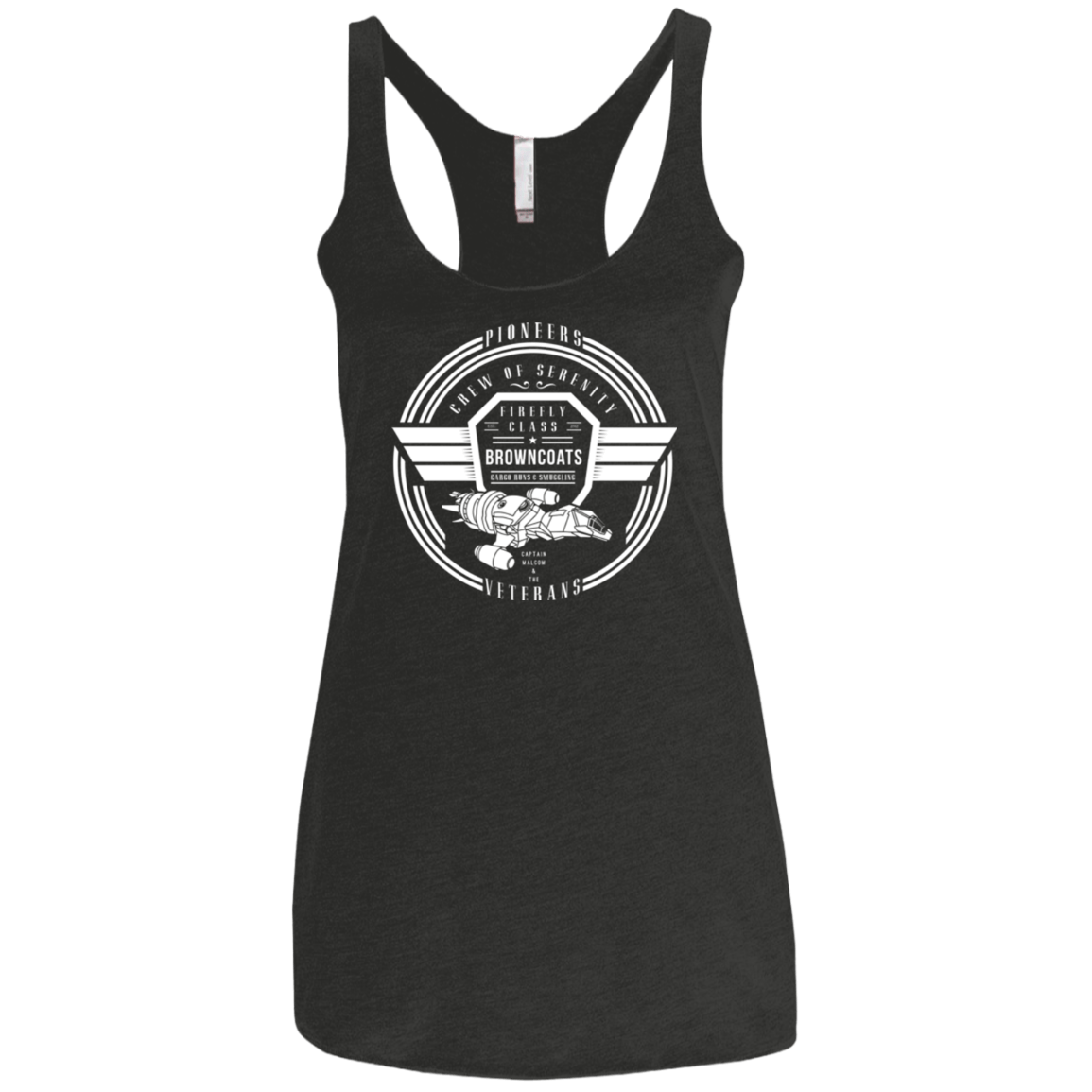 T-Shirts Vintage Black / X-Small Crew of Serenity Women's Triblend Racerback Tank