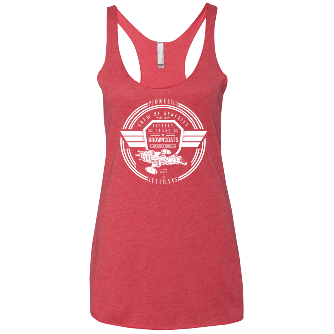 T-Shirts Vintage Red / X-Small Crew of Serenity Women's Triblend Racerback Tank