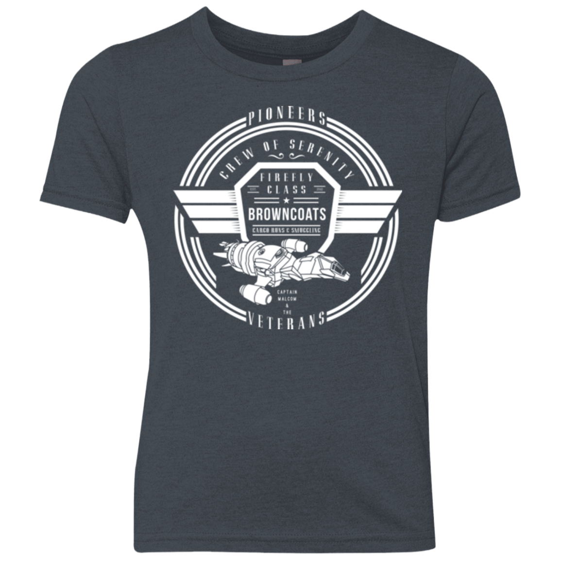 T-Shirts Vintage Navy / YXS Crew of Serenity Youth Triblend T-Shirt