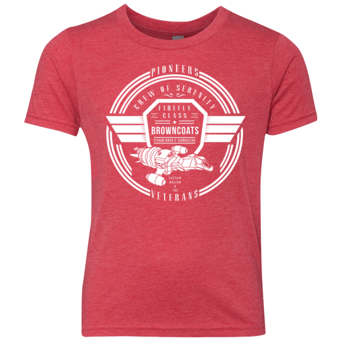 T-Shirts Vintage Red / YXS Crew of Serenity Youth Triblend T-Shirt