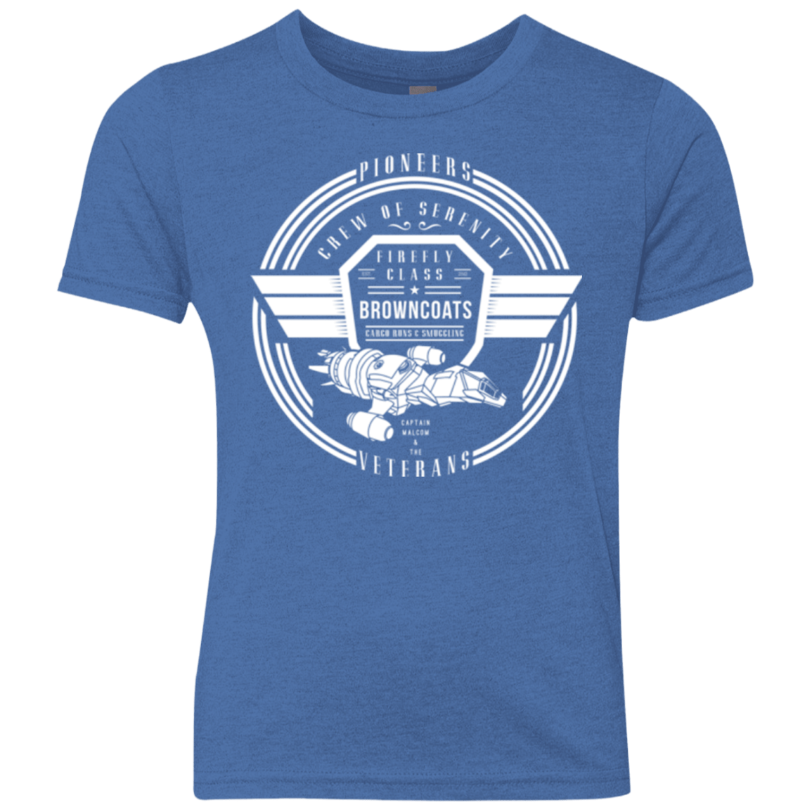 T-Shirts Vintage Royal / YXS Crew of Serenity Youth Triblend T-Shirt