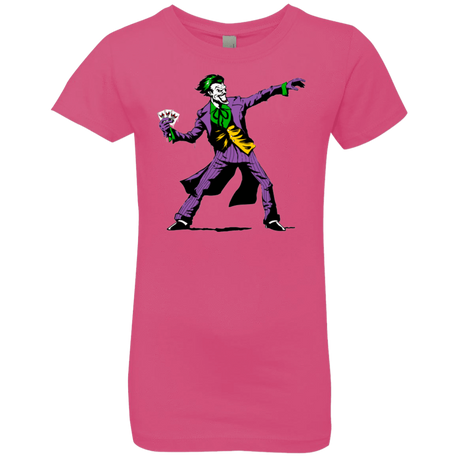 T-Shirts Hot Pink / YXS Crime Clown Banksy Girls Premium T-Shirt