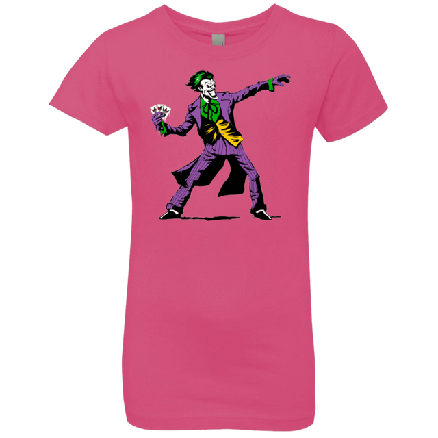 T-Shirts Hot Pink / YXS Crime Clown Banksy Girls Premium T-Shirt