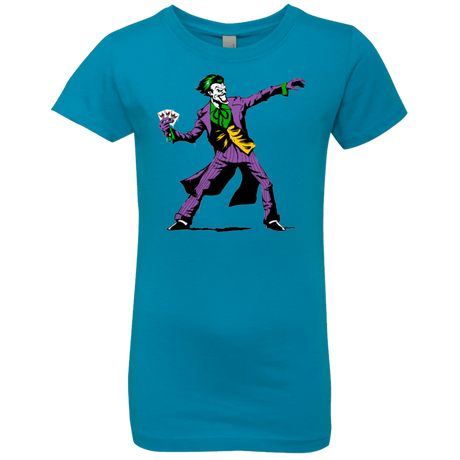 T-Shirts Turquoise / YXS Crime Clown Banksy Girls Premium T-Shirt