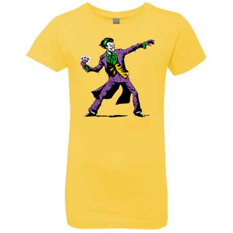 T-Shirts Vibrant Yellow / YXS Crime Clown Banksy Girls Premium T-Shirt