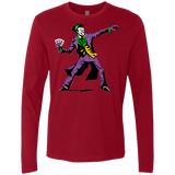 T-Shirts Cardinal / Small Crime Clown Banksy Men's Premium Long Sleeve