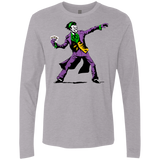 T-Shirts Heather Grey / Small Crime Clown Banksy Men's Premium Long Sleeve