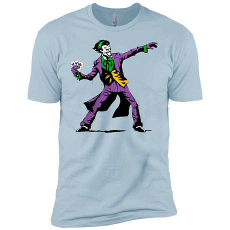 T-Shirts Light Blue / X-Small Crime Clown Banksy Men's Premium T-Shirt