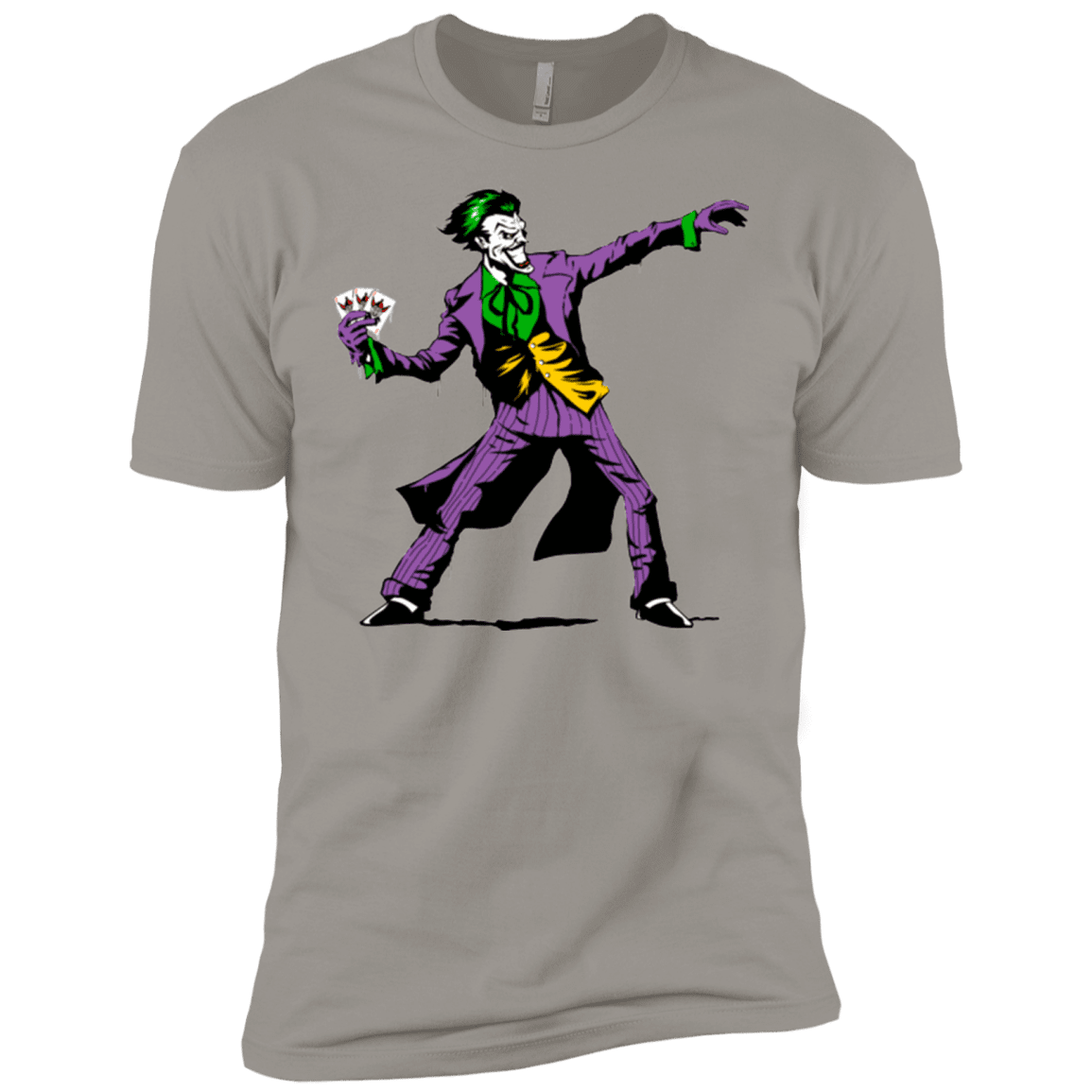 T-Shirts Light Grey / X-Small Crime Clown Banksy Men's Premium T-Shirt
