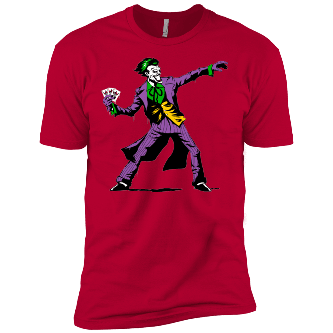 T-Shirts Red / X-Small Crime Clown Banksy Men's Premium T-Shirt