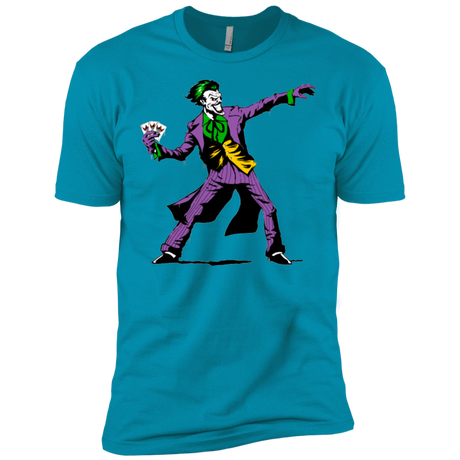 T-Shirts Turquoise / X-Small Crime Clown Banksy Men's Premium T-Shirt