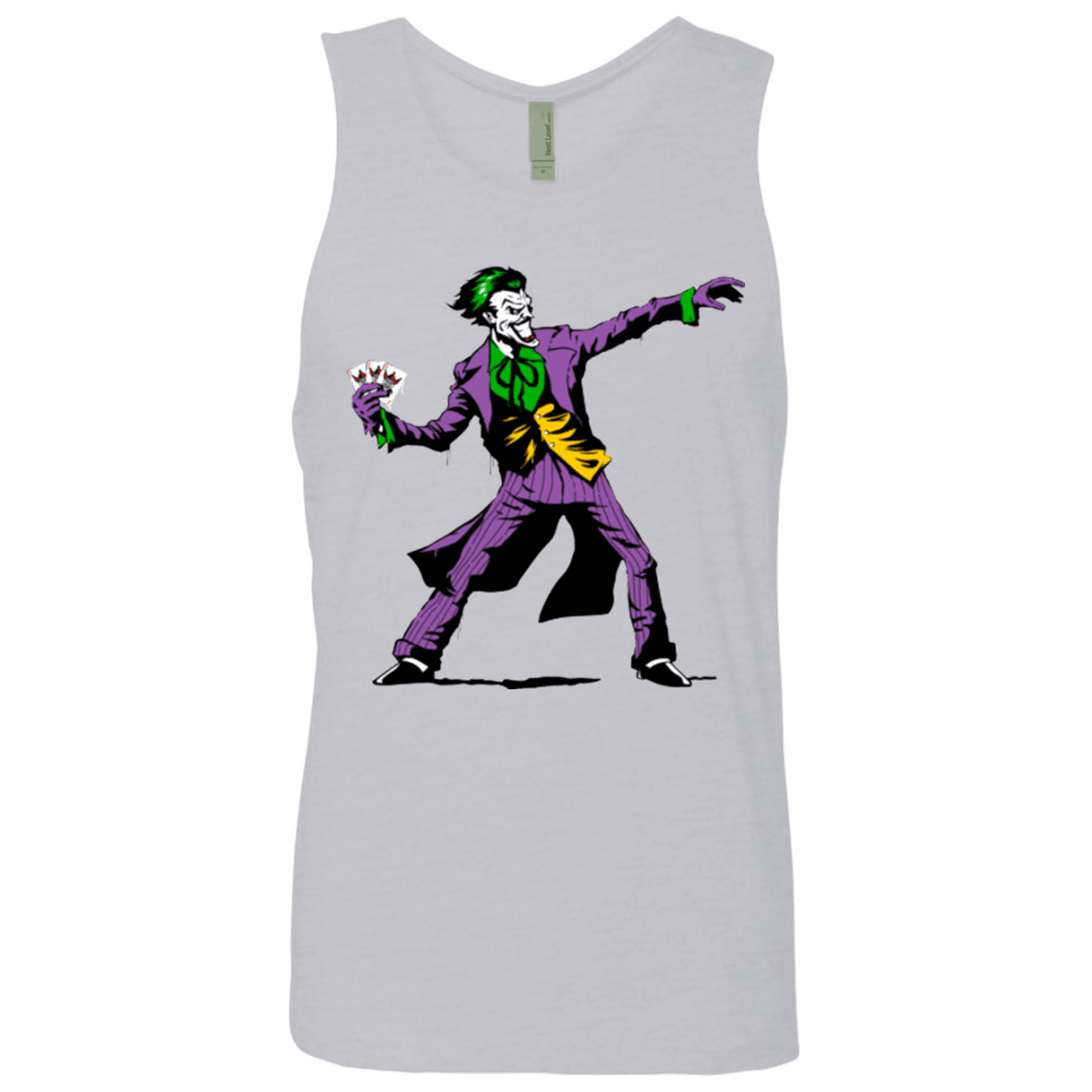 T-Shirts Heather Grey / Small Crime Clown Banksy Men's Premium Tank Top