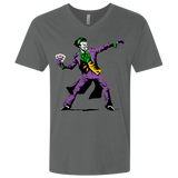 T-Shirts Heavy Metal / X-Small Crime Clown Banksy Men's Premium V-Neck