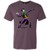 T-Shirts Vintage Purple / Small Crime Clown Banksy Men's Triblend T-Shirt