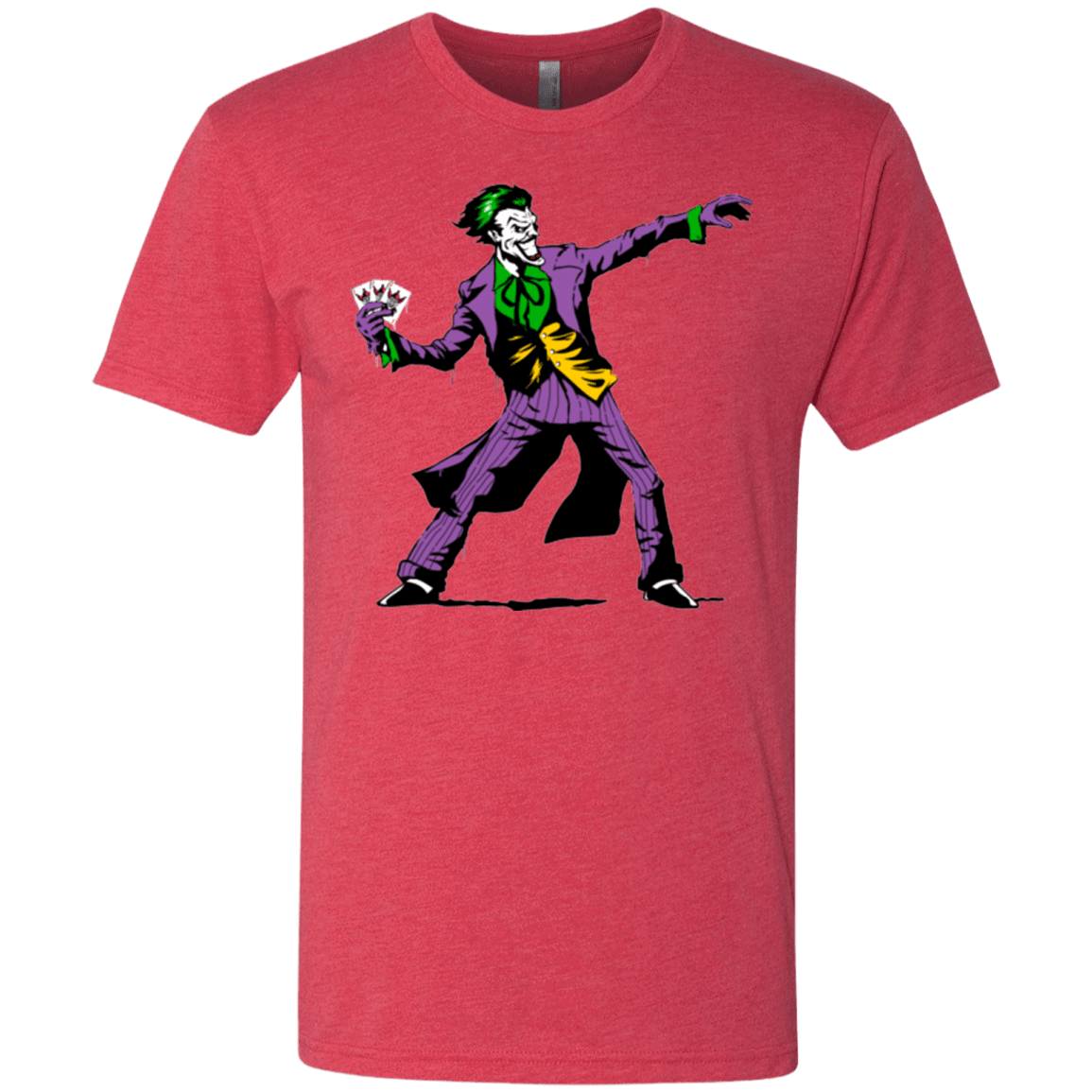 T-Shirts Vintage Red / Small Crime Clown Banksy Men's Triblend T-Shirt