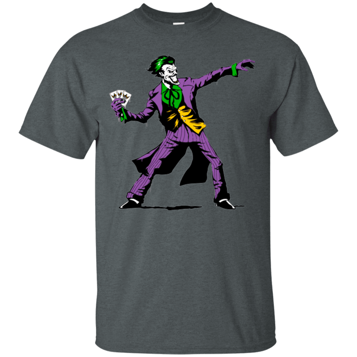 T-Shirts Dark Heather / Small Crime Clown Banksy T-Shirt