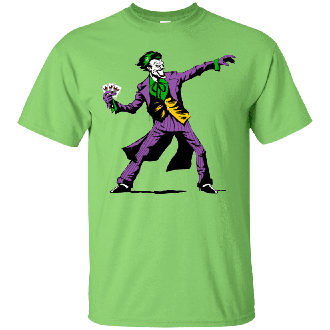 T-Shirts Lime / Small Crime Clown Banksy T-Shirt
