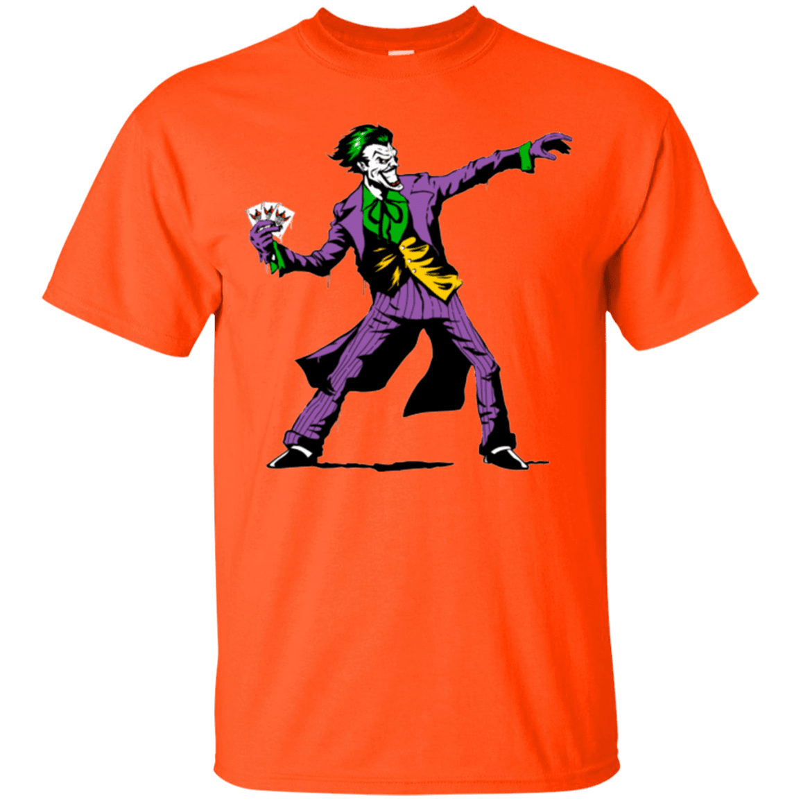 T-Shirts Orange / Small Crime Clown Banksy T-Shirt