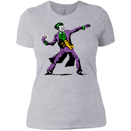 T-Shirts Heather Grey / X-Small Crime Clown Banksy Women's Premium T-Shirt