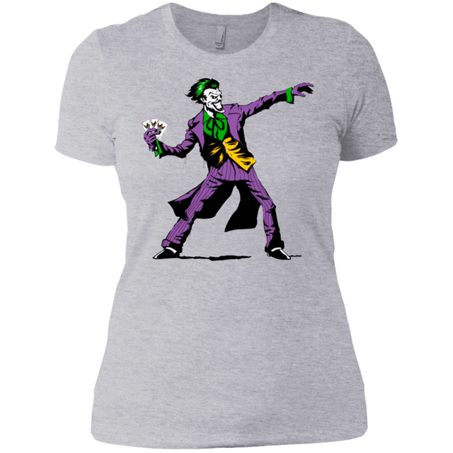 T-Shirts Heather Grey / X-Small Crime Clown Banksy Women's Premium T-Shirt