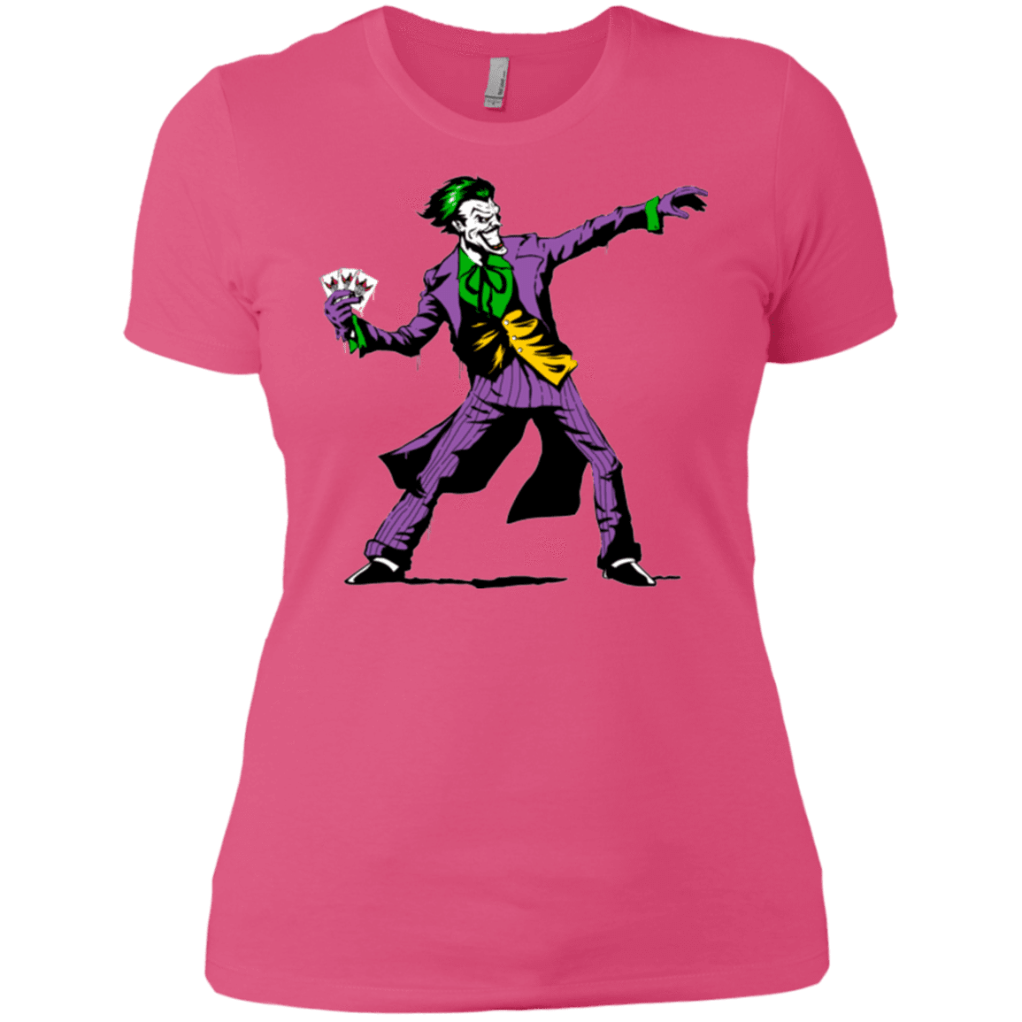 T-Shirts Hot Pink / X-Small Crime Clown Banksy Women's Premium T-Shirt