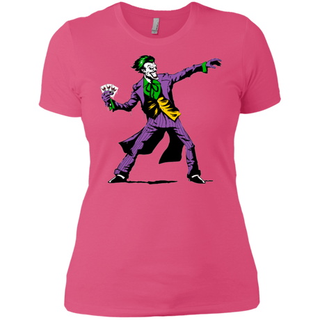 T-Shirts Hot Pink / X-Small Crime Clown Banksy Women's Premium T-Shirt