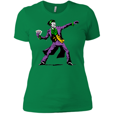 T-Shirts Kelly Green / X-Small Crime Clown Banksy Women's Premium T-Shirt