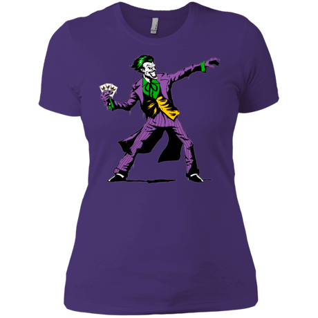 T-Shirts Purple / X-Small Crime Clown Banksy Women's Premium T-Shirt