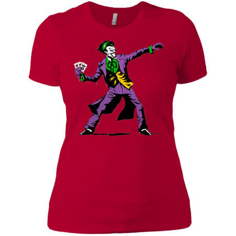 T-Shirts Red / X-Small Crime Clown Banksy Women's Premium T-Shirt