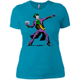 T-Shirts Turquoise / X-Small Crime Clown Banksy Women's Premium T-Shirt