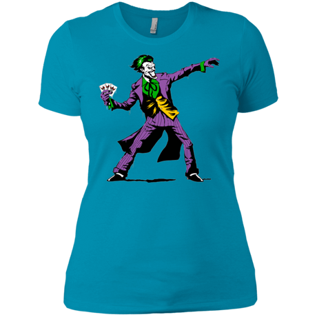 T-Shirts Turquoise / X-Small Crime Clown Banksy Women's Premium T-Shirt