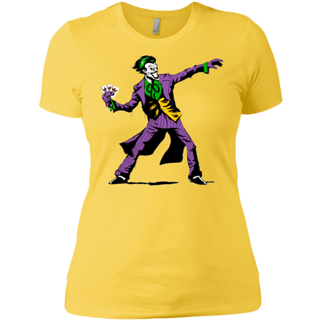 T-Shirts Vibrant Yellow / X-Small Crime Clown Banksy Women's Premium T-Shirt